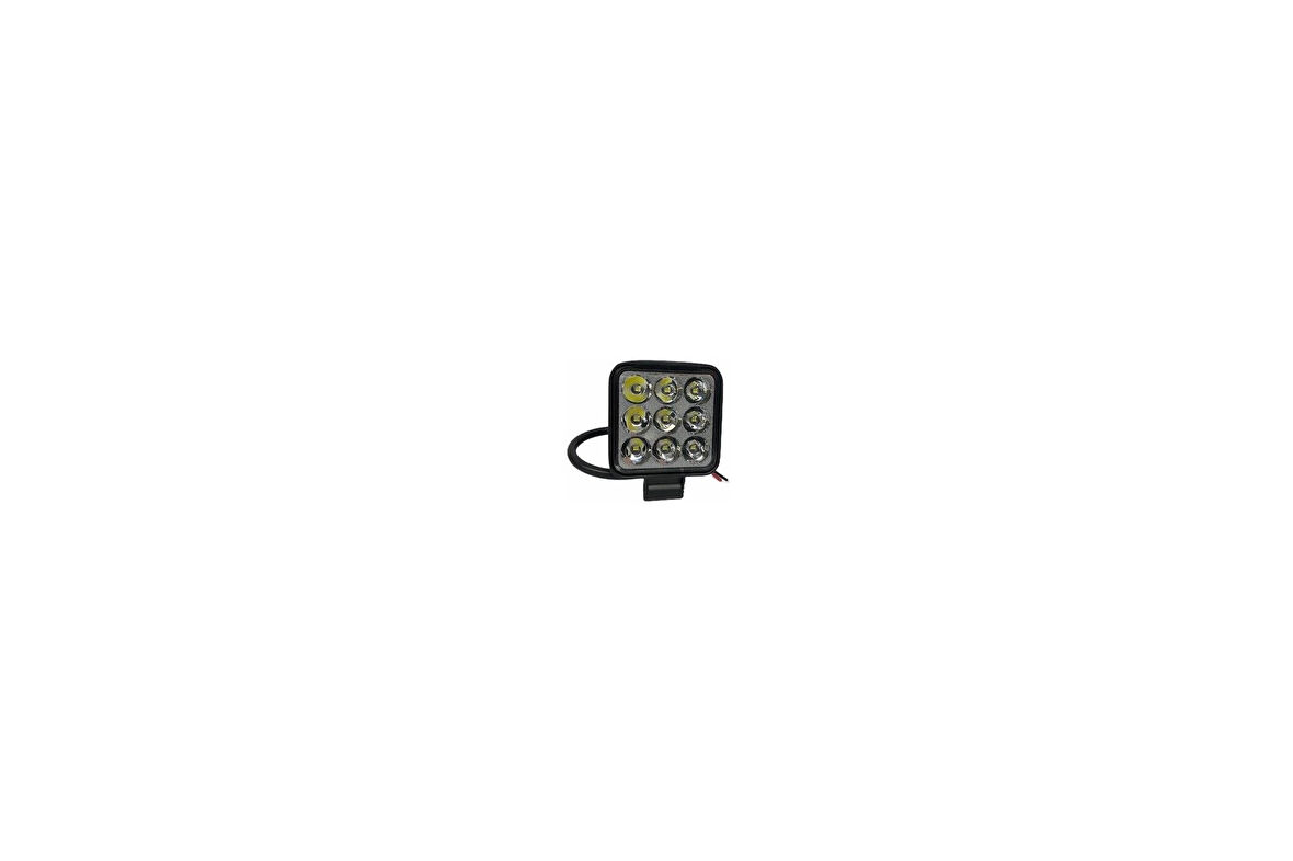 Tekne Projektör Led Aydınlatma 6x6cm Mini 27W 12/24V Beyaz