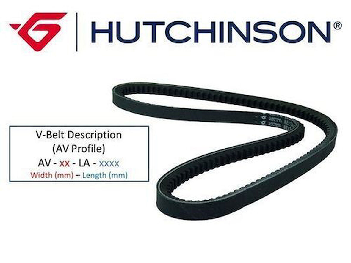 Hutchinson AV10LA860 V Kayışı 10X865La SLX- Ford- Opel-Vw-BMW-Volvo-Audi-Seat Gd10Av0863 133481