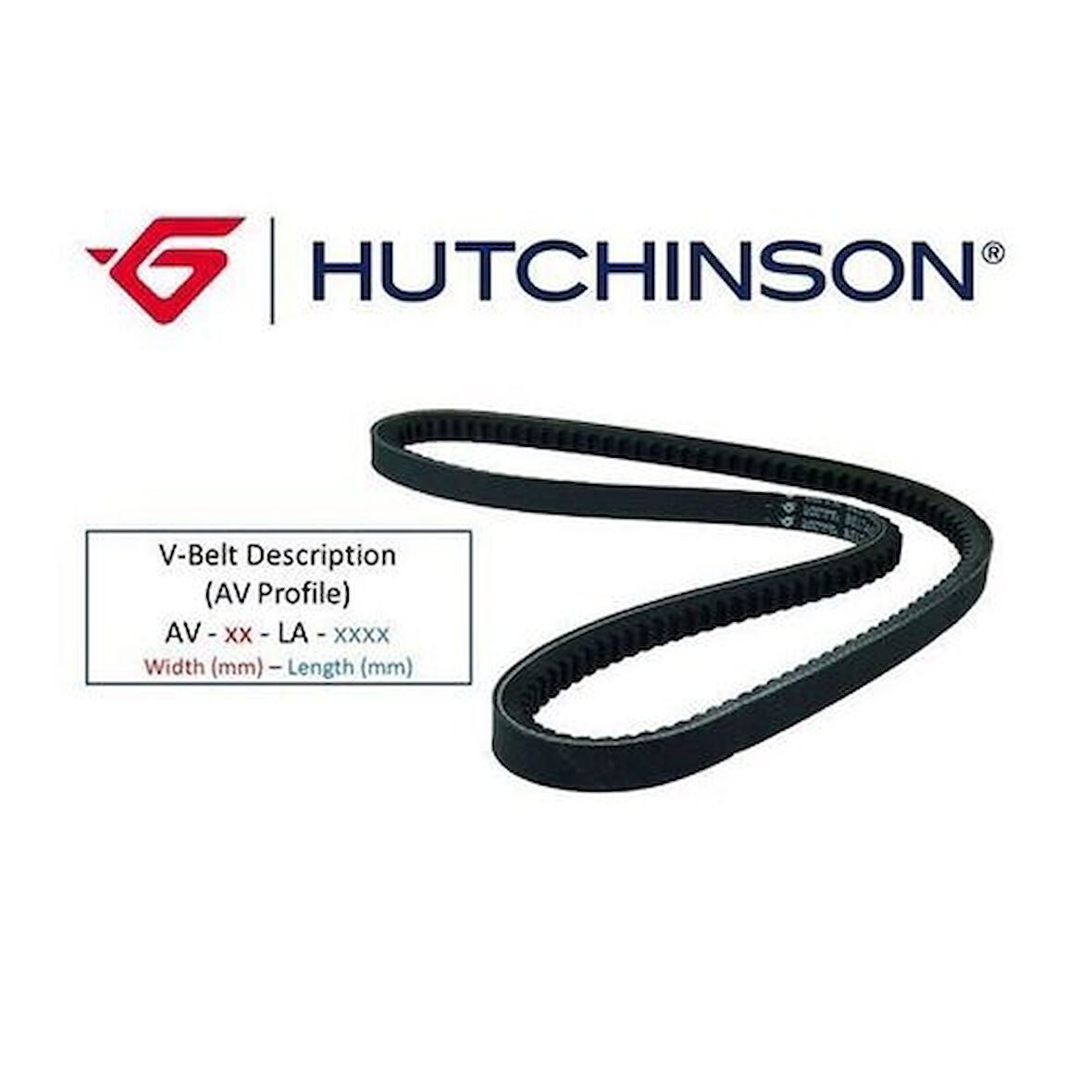 Hutchinson AV13LA1100 V Kayışı 13x1100La Subaru Toyota Mazda 195172383406