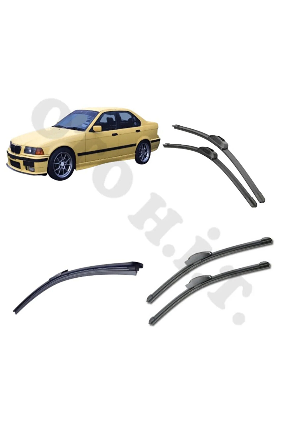 BMW E36 SİLECEK TAKIMI 3 SERİSİ ÖN CAM SİLECEĞİ