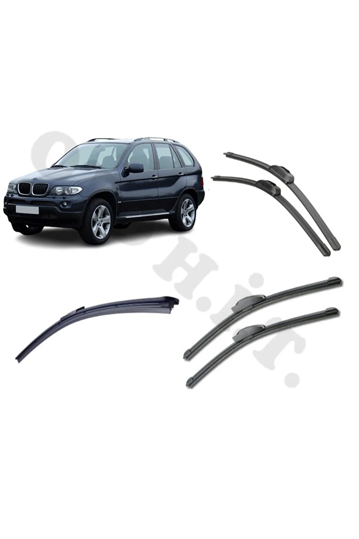 BMW X5 E53 SİLECEK TAKIMI 2000 2007 ÖN CAM SİLECEĞİ