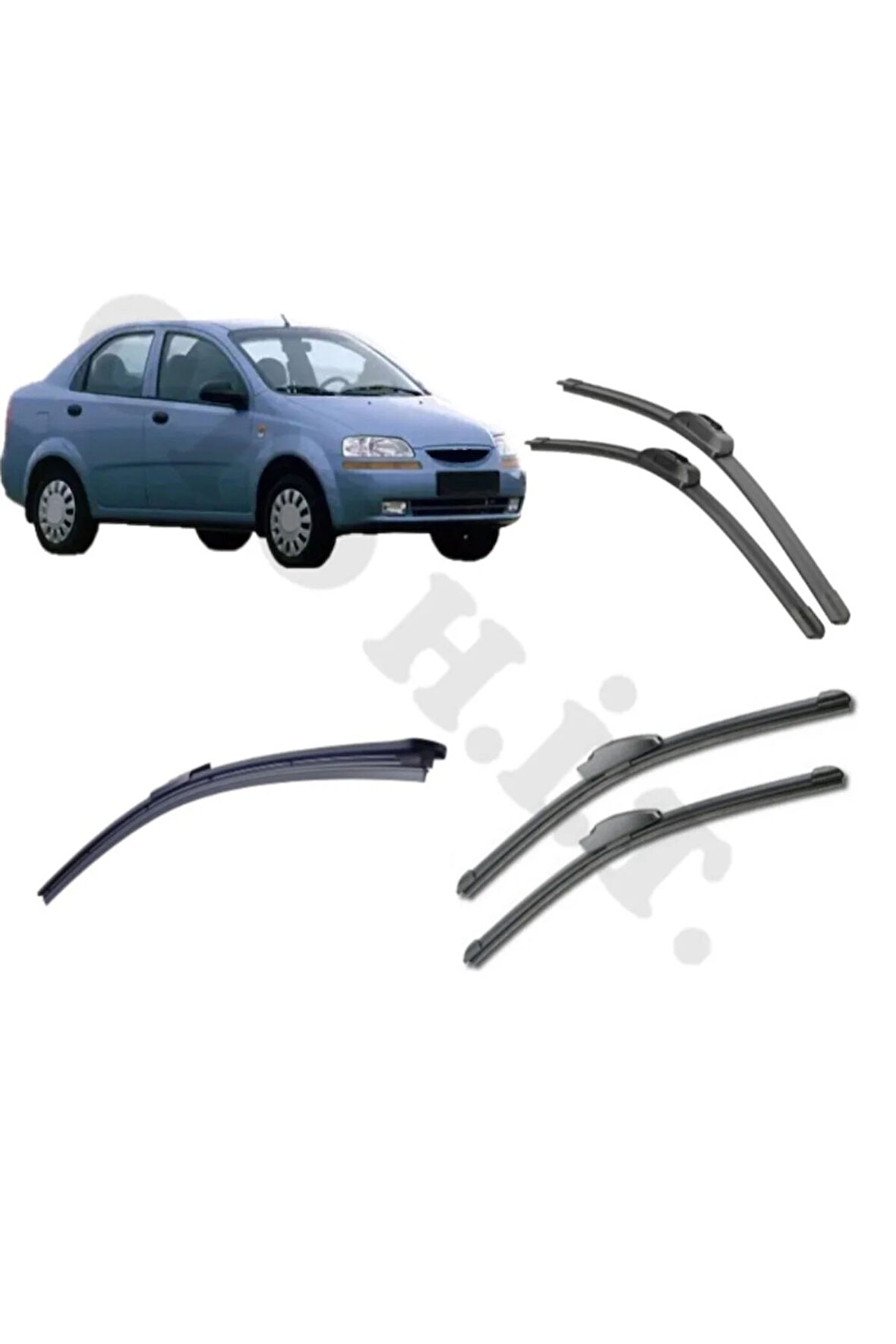 CHEVROLET KALOS SİLECEK TAKIMI 2005-2009 ÖN CAM SİLECEĞİ