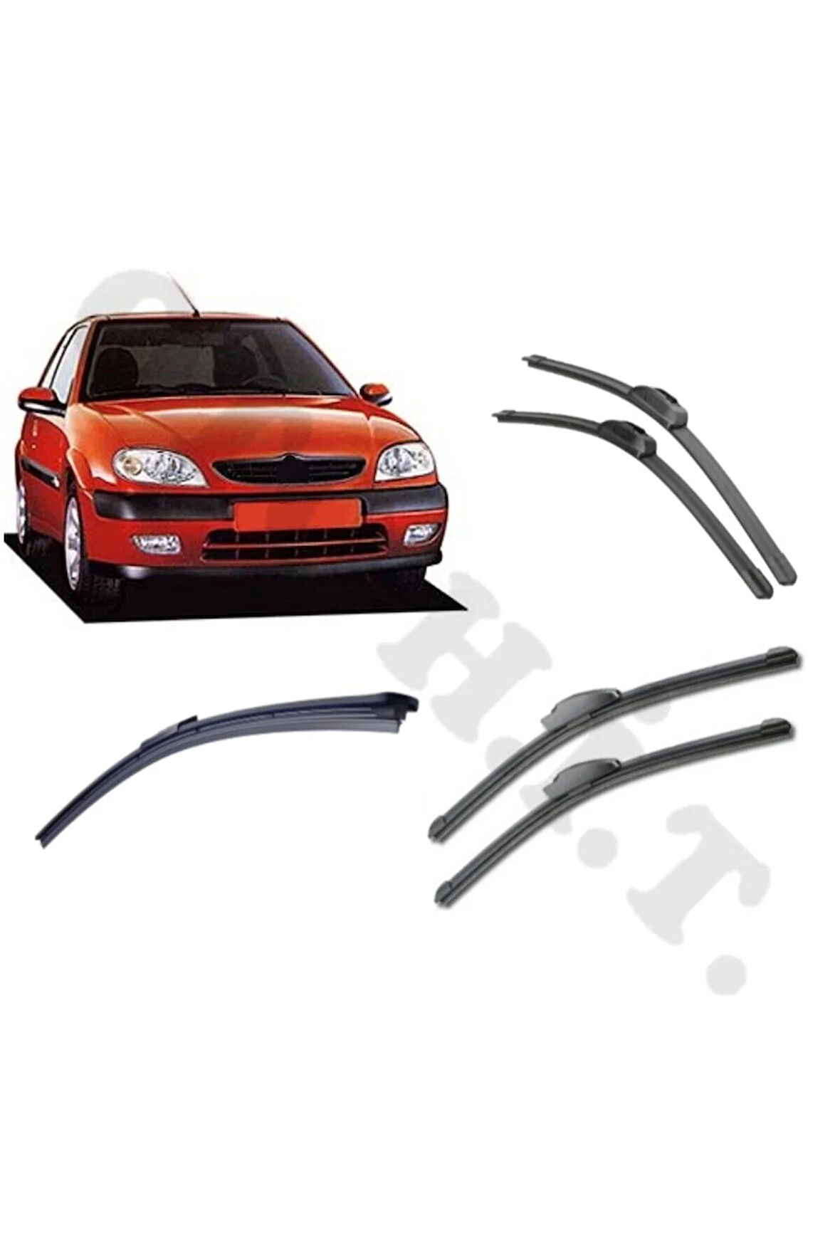 CİTROEN SAXO SİLECEK TAKIMI 1996-2003 ÖN CAM SİLECEĞİ