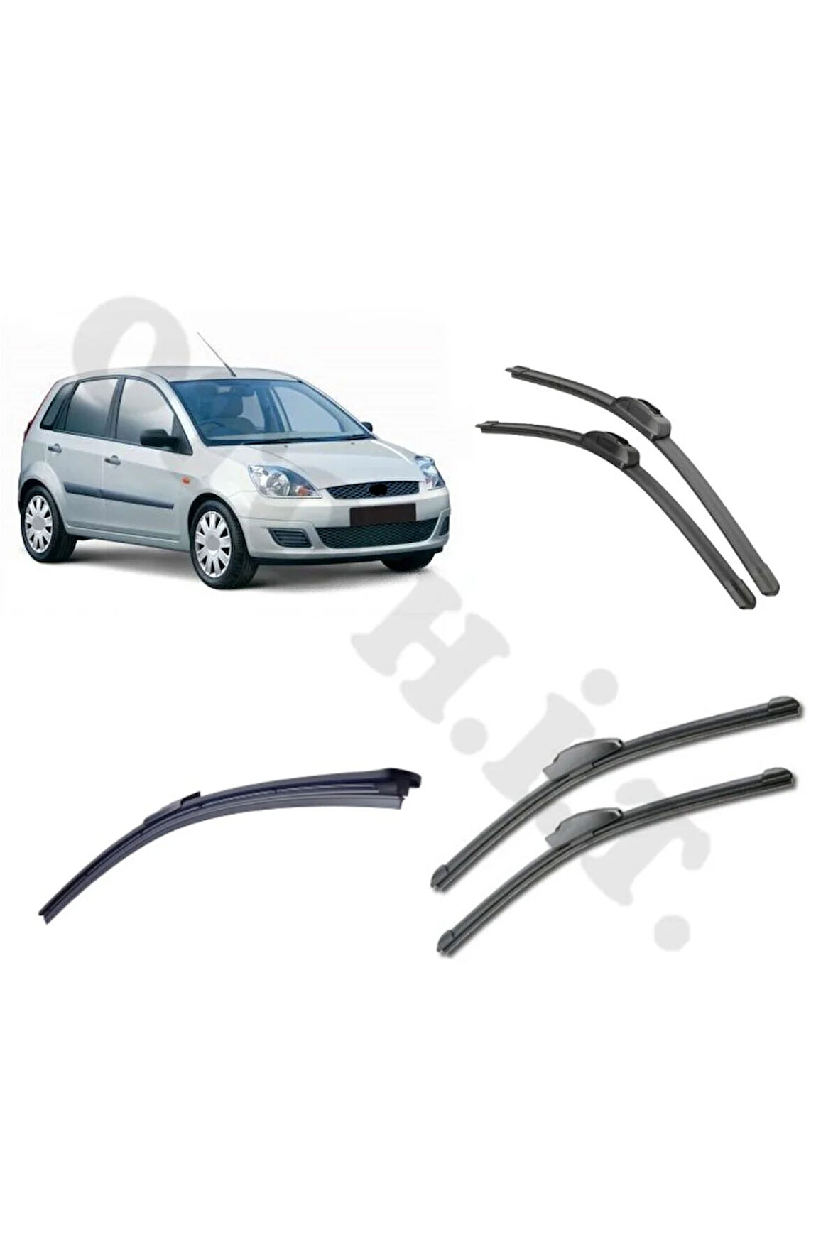 FORD FİESTA SİLECEK TAKIMI 2002-2008 ÖN CAM SİLECEĞİ