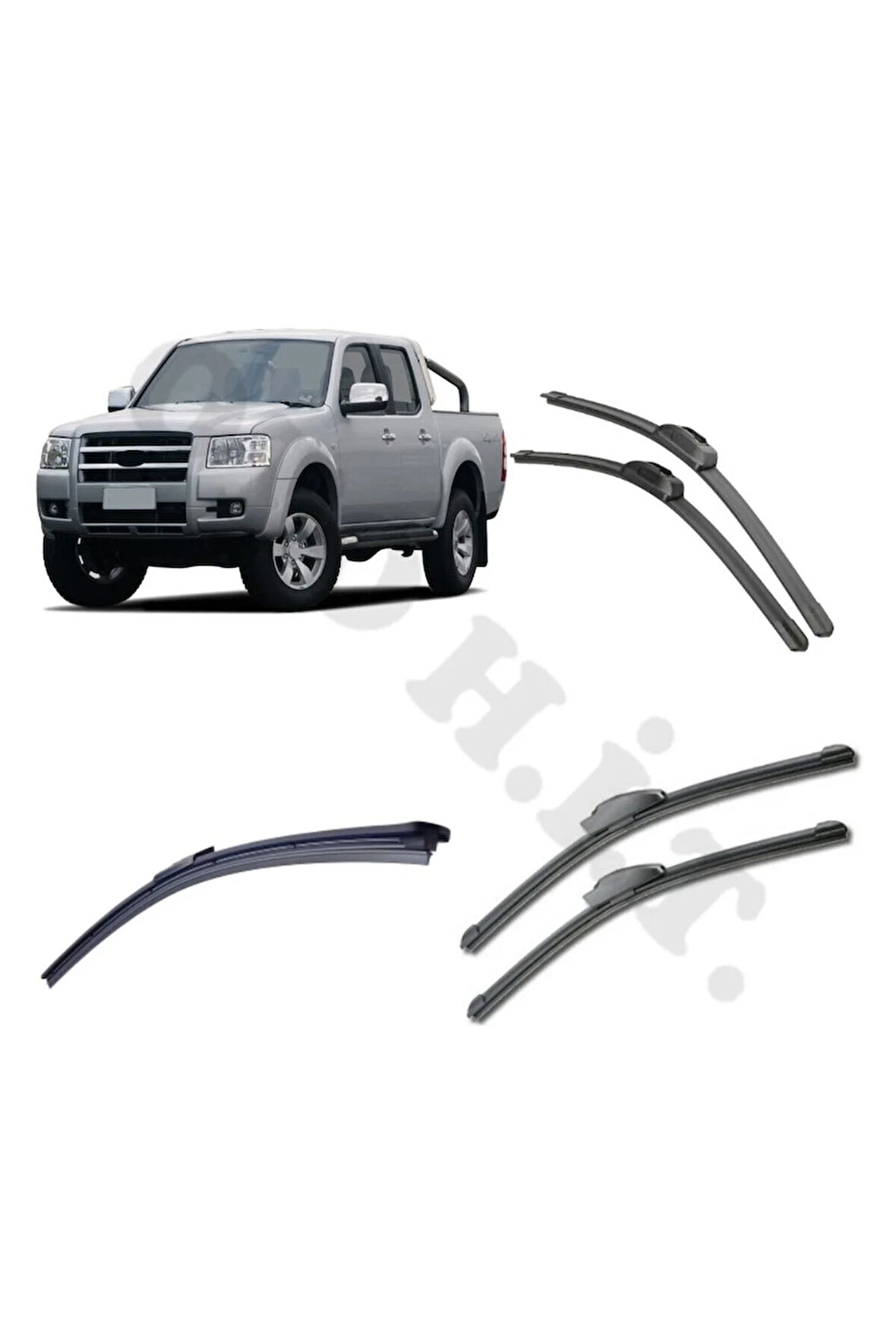 FORD RANGER SİLECEK TAKIMI 2003-2009 ÖN CAM SİLECEĞİ