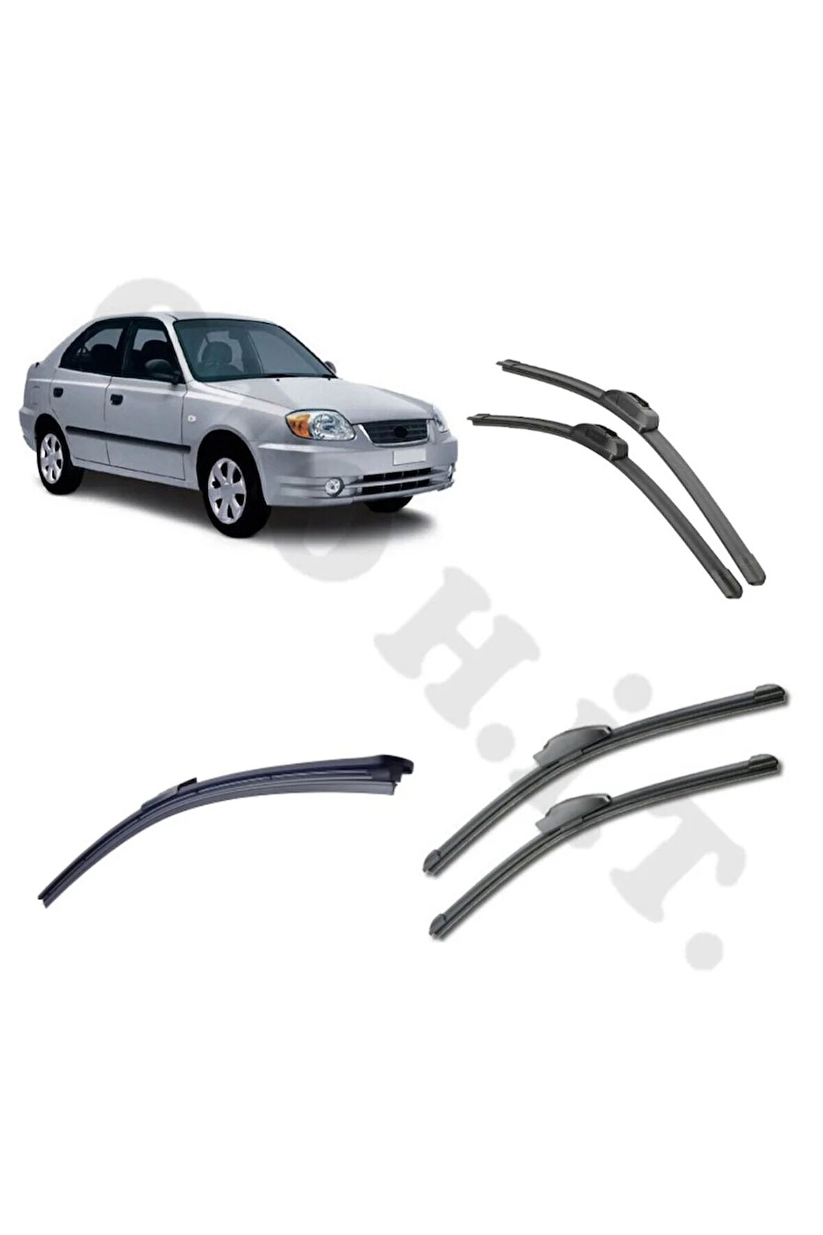 HYUNDAİ ACCENT SİLECEK TAKIMI ADMİRE ÖN CAM SİLECEĞİ