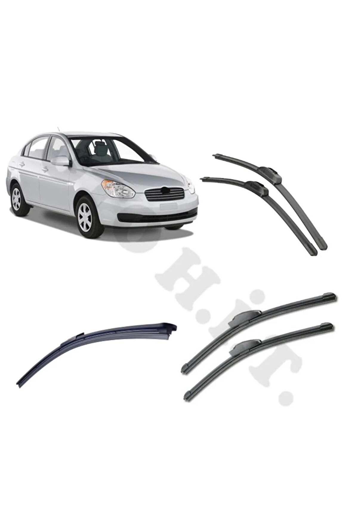 HYUNDAİ ACCENT ERA SİLECEK TAKIMI 2006-2012 ÖN CAM SİLECEĞİ