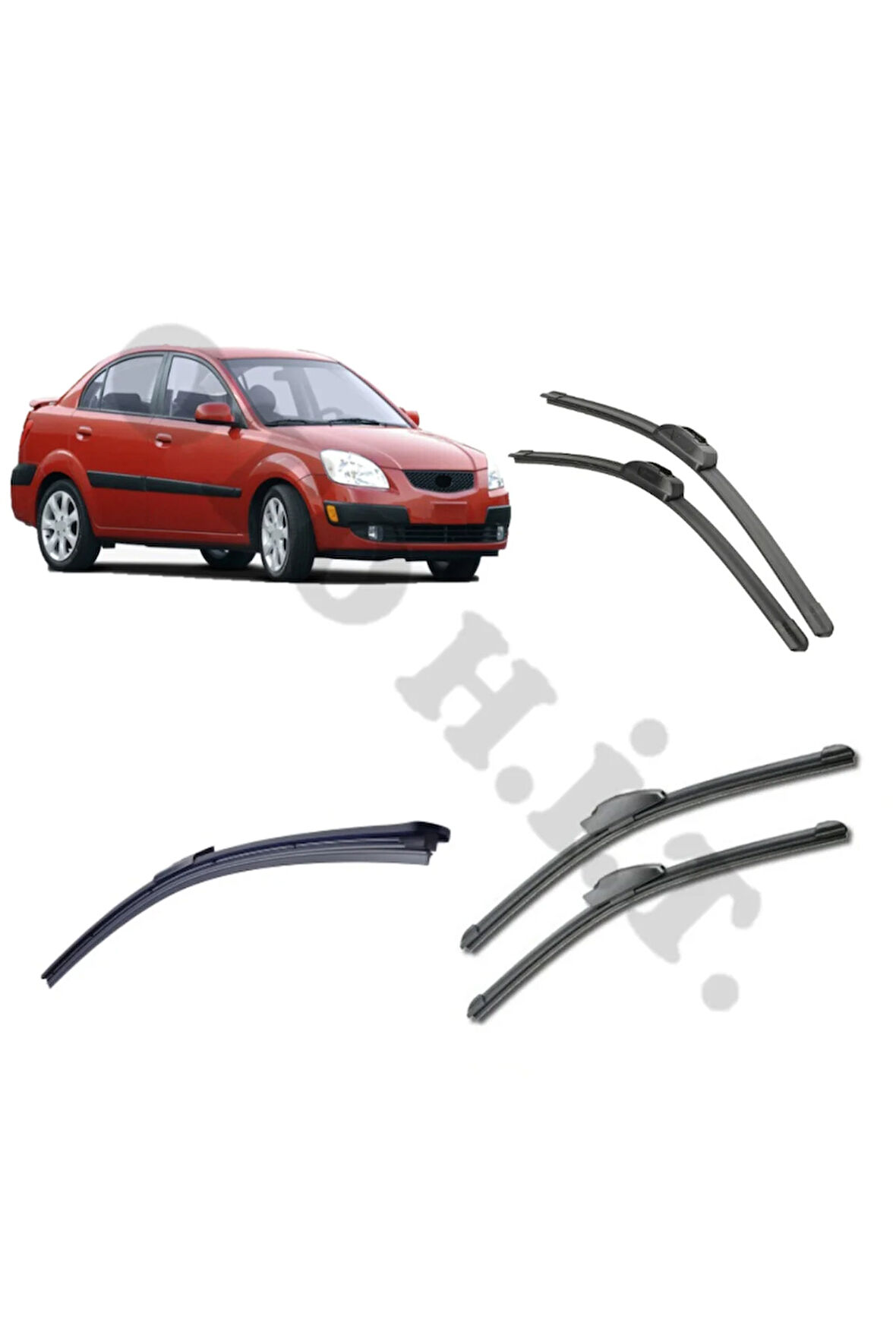 KİA RİO SİLECEK TAKIMI 2005-2011 ÖN CAM SİLECEĞİ