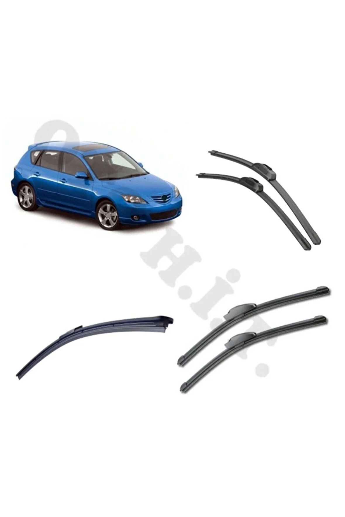 MAZDA 3 SİLECEK TAKIMI HATCHBACK 2004-2008 ÖN CAM SİLECEĞİ
