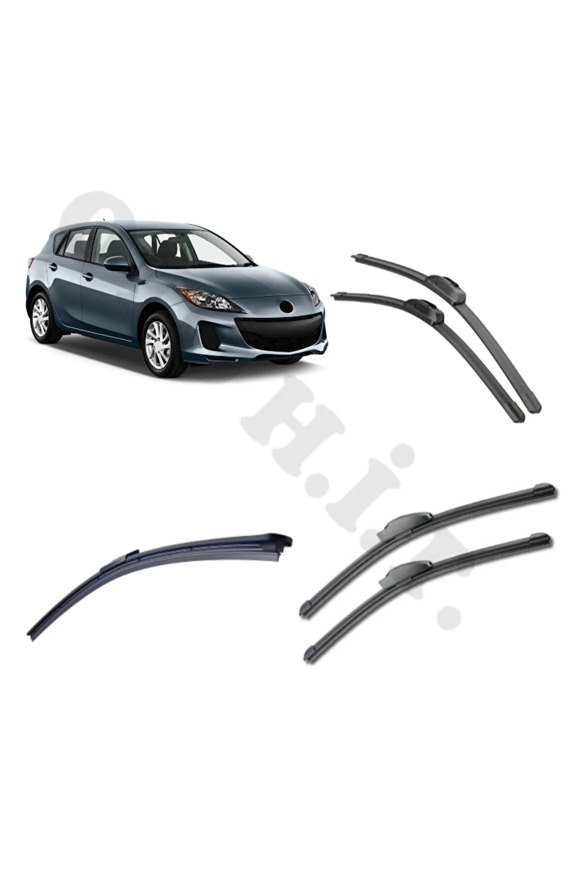 MAZDA 3 SİLECEK TAKIMI HATCHBACK 2009-2013 ÖN CAM SİLECEĞİ