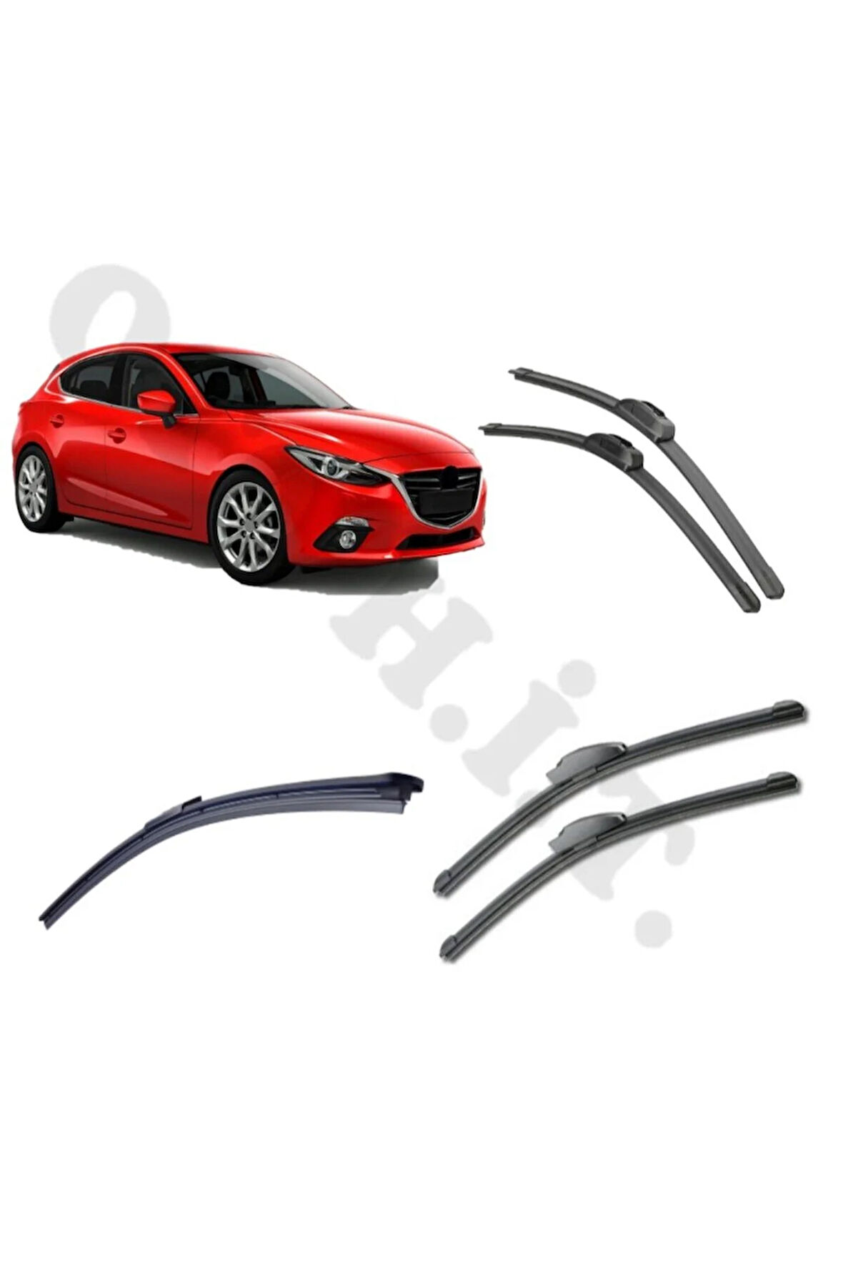 MAZDA 3 SİLECEK TAKIMI HATCHBACK 2014-2016 ÖN CAM SİLECEĞİ