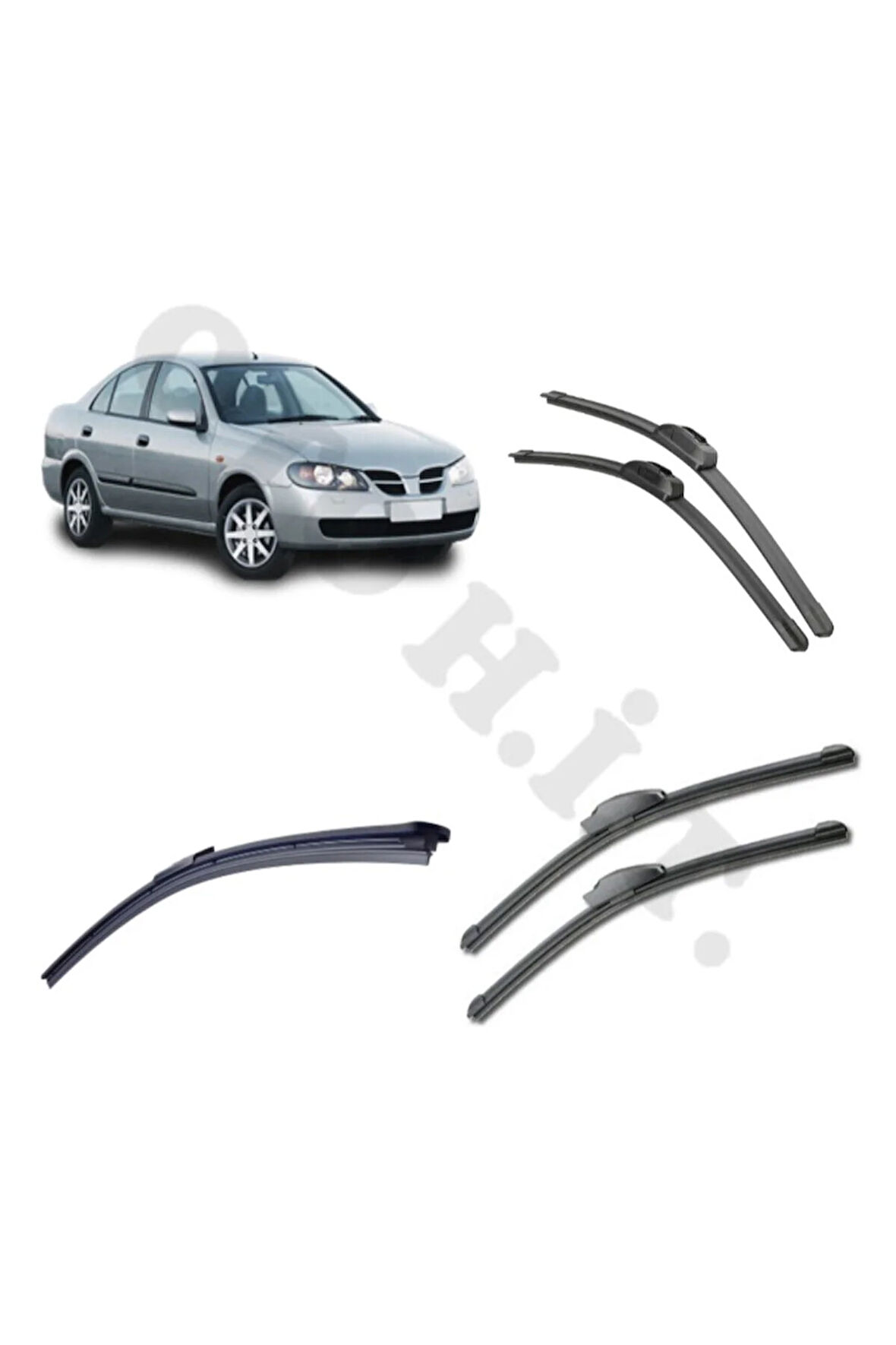 NİSSAN ALMERA SİLECEK TAKIMI 2000-2006 ÖN CAM SİLECEĞİ