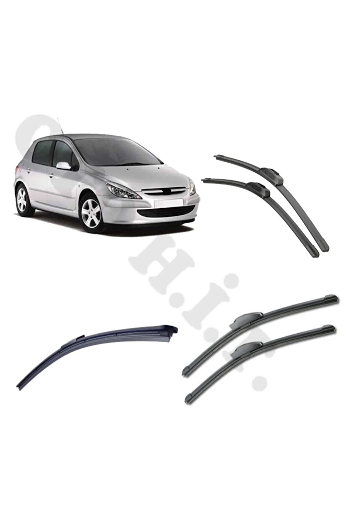 PEUGEOT 307 SİLECEK TAKIMI 2001-2004 ÖN CAM SİLECEĞİ