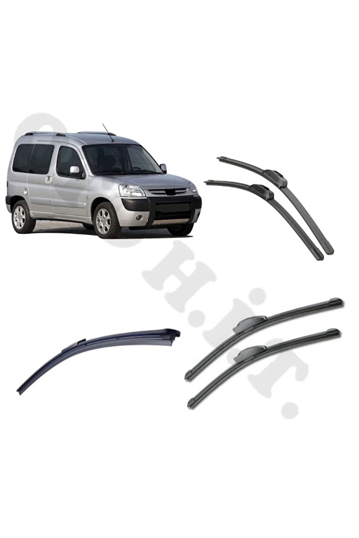 PEUGEOT PARTNER SİLECEK TAKIMI 2002-2009 ÖN CAM SİLECEĞİ