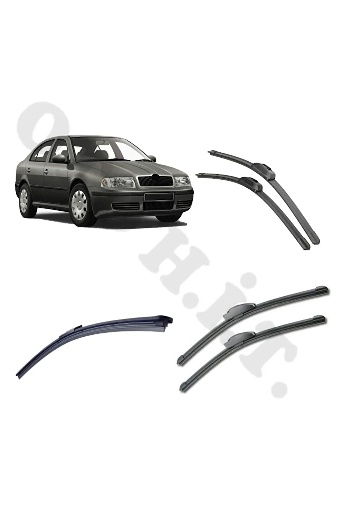 SKODA OCTAVİA SİLECEK TAKIMI 1996-2004 ÖN CAM SİLECEĞİ