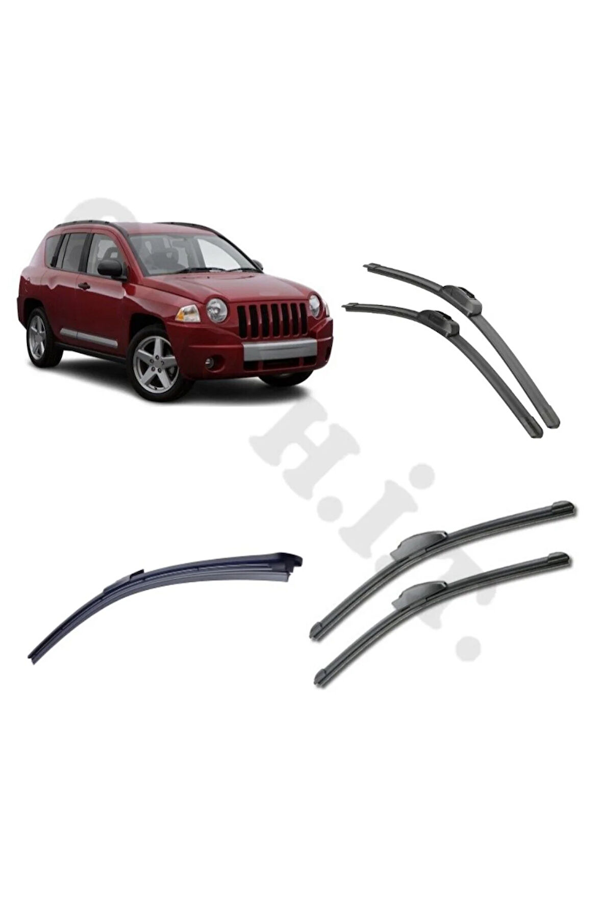 JEEP COMPASS SİLECEK TAKIMI 2007-2010 ÖN CAM SİLECEĞİ