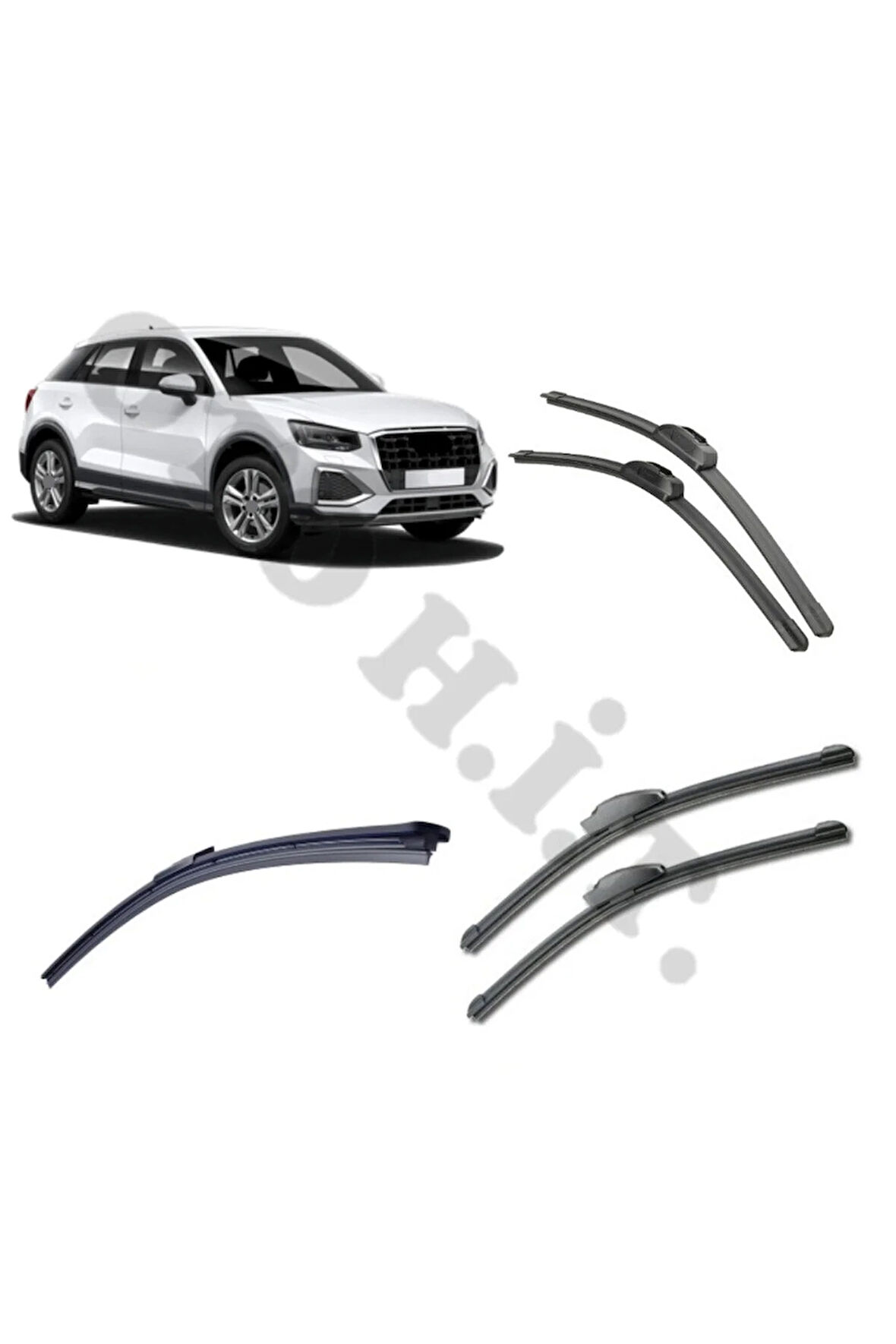 AUDİ Q2 SİLECEK TAKIMI 2017-2024 ÖN CAM SİLECEĞİ