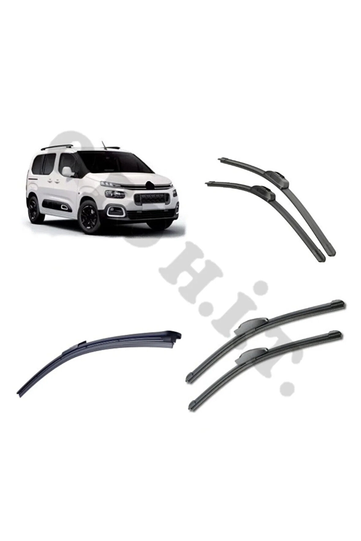 CİTROEN BERLİNGO SİLECEK TAKIMI 2019-2024 ÖN CAM SİLECEĞİ