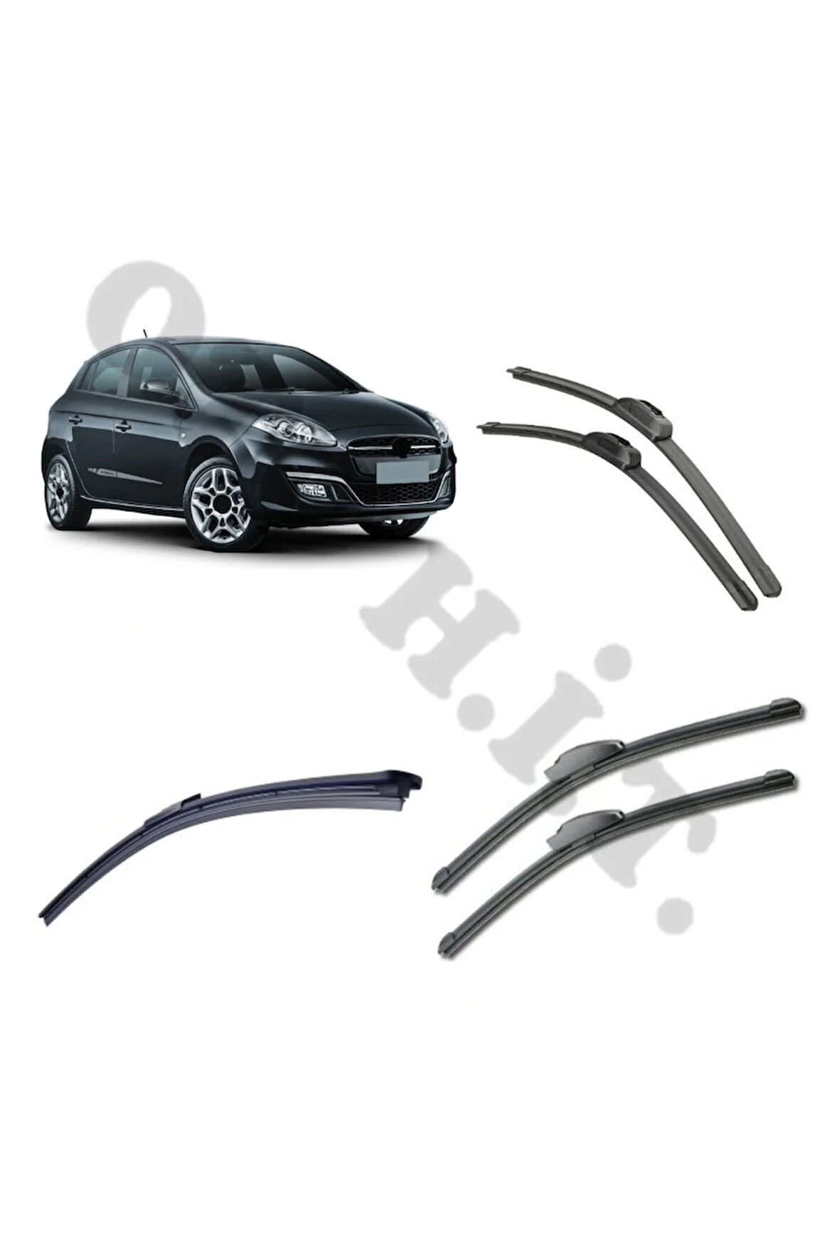 FİAT BRAVO SİLECEK TAKIMI 2007-2014 ÖN CAM SİLECEĞİ