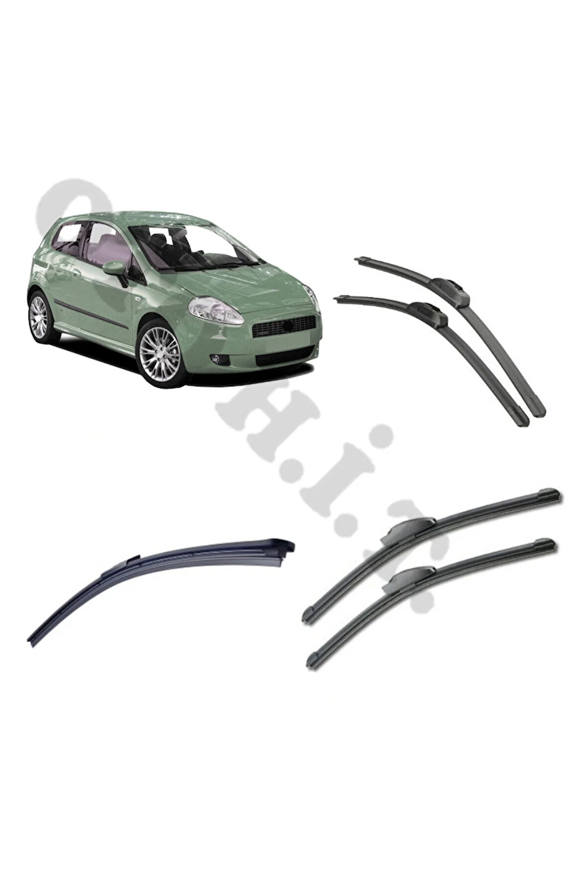 FİAT GRANDE PUNTO SİLECEK TAKIMI 2005-2014 ÖN CAM SİLECEĞİ