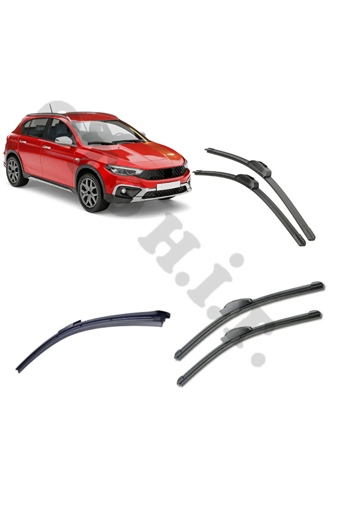 FİAT EGEA CROSS SİLECEK TAKIMI 2021-2024 ÖN CAM SİLECEĞİ