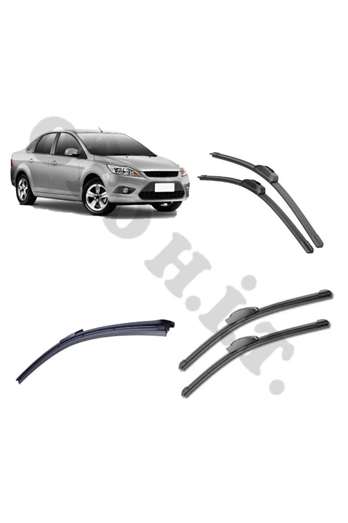 FORD FOCUS 2,5 SİLECEK TAKIMI 2008-2011 ÖN CAM SİLECEĞİ