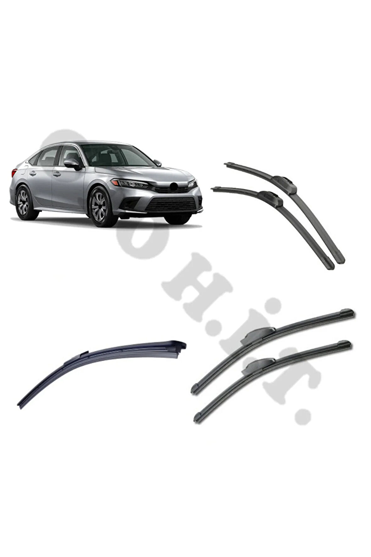 HONDA CİVİC FE SİLECEK TAKIMI 2022-2024 ÖN CAM SİLECEĞİ