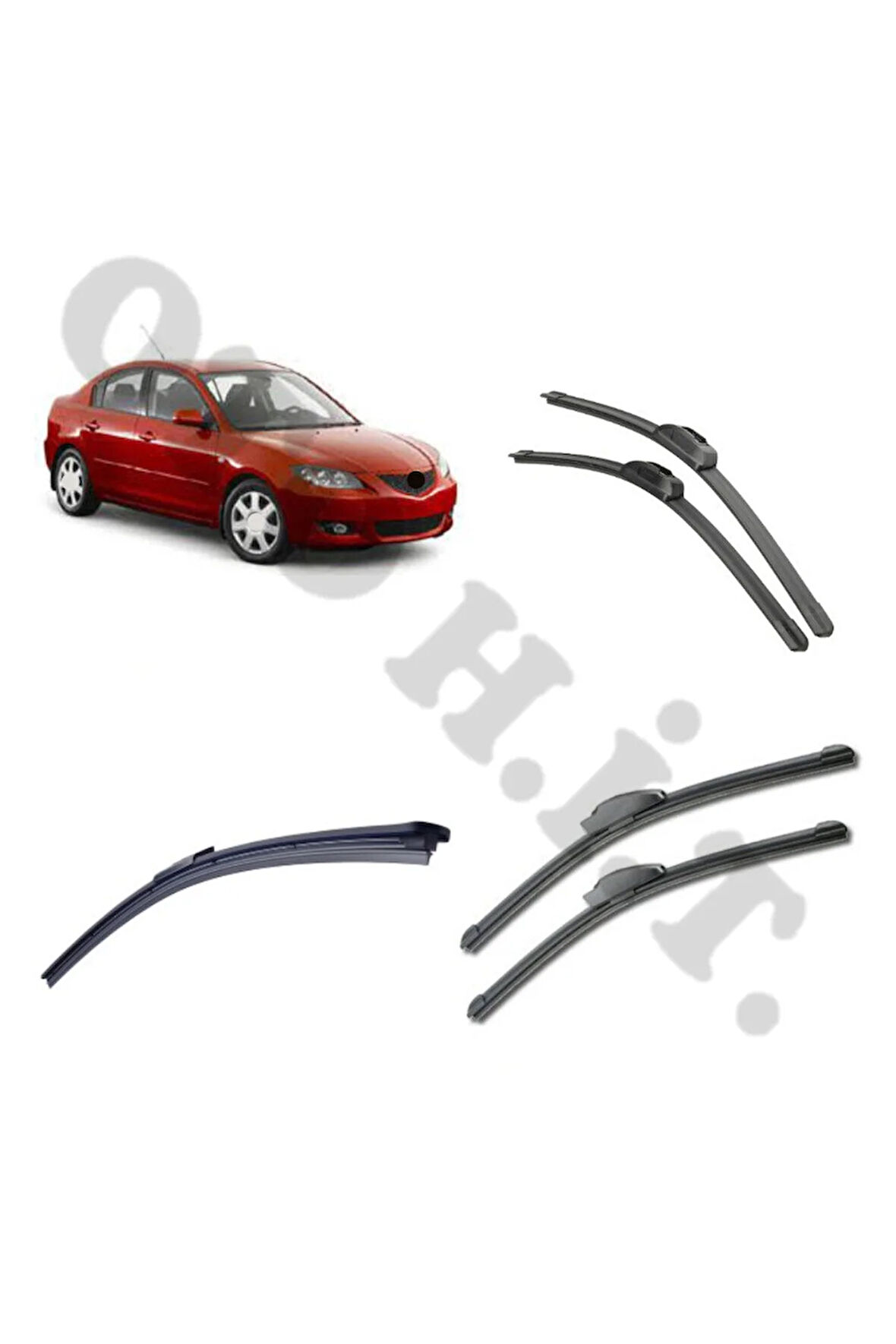 MAZDA 3 SİLECEK TAKIMI 2004-2008 ÖN CAM SİLECEĞİ