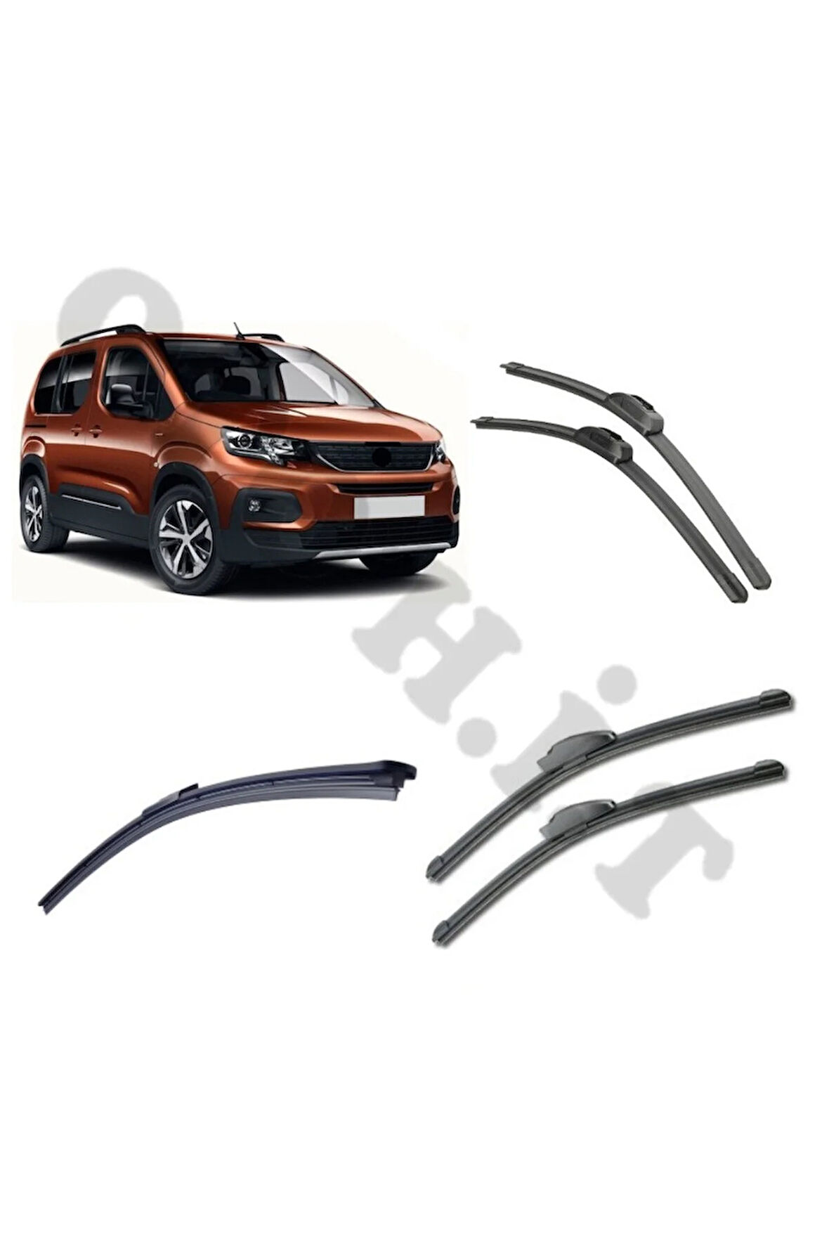 PEUGEOT RİFTER SİLECEK TAKIMI 2019-2024 ÖN CAM SİLECEĞİ