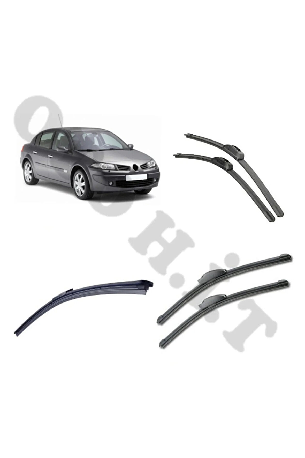 RENAULT MEGANE 2 SİLECEK TAKIMI 2006-2009 ÖN CAM SİLECEĞİ