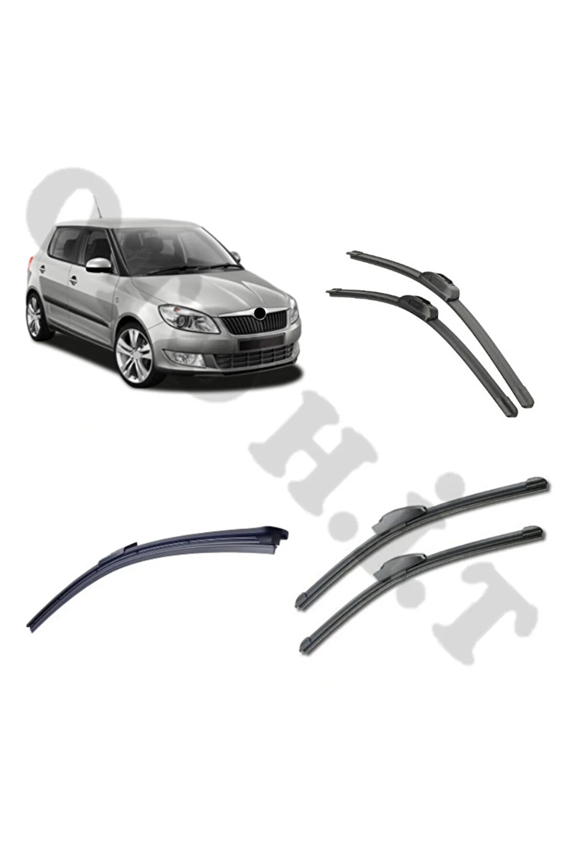 SKODA FABİA SİLECEK TAKIMI 2007-2014 ÖN CAM SİLECEĞİ