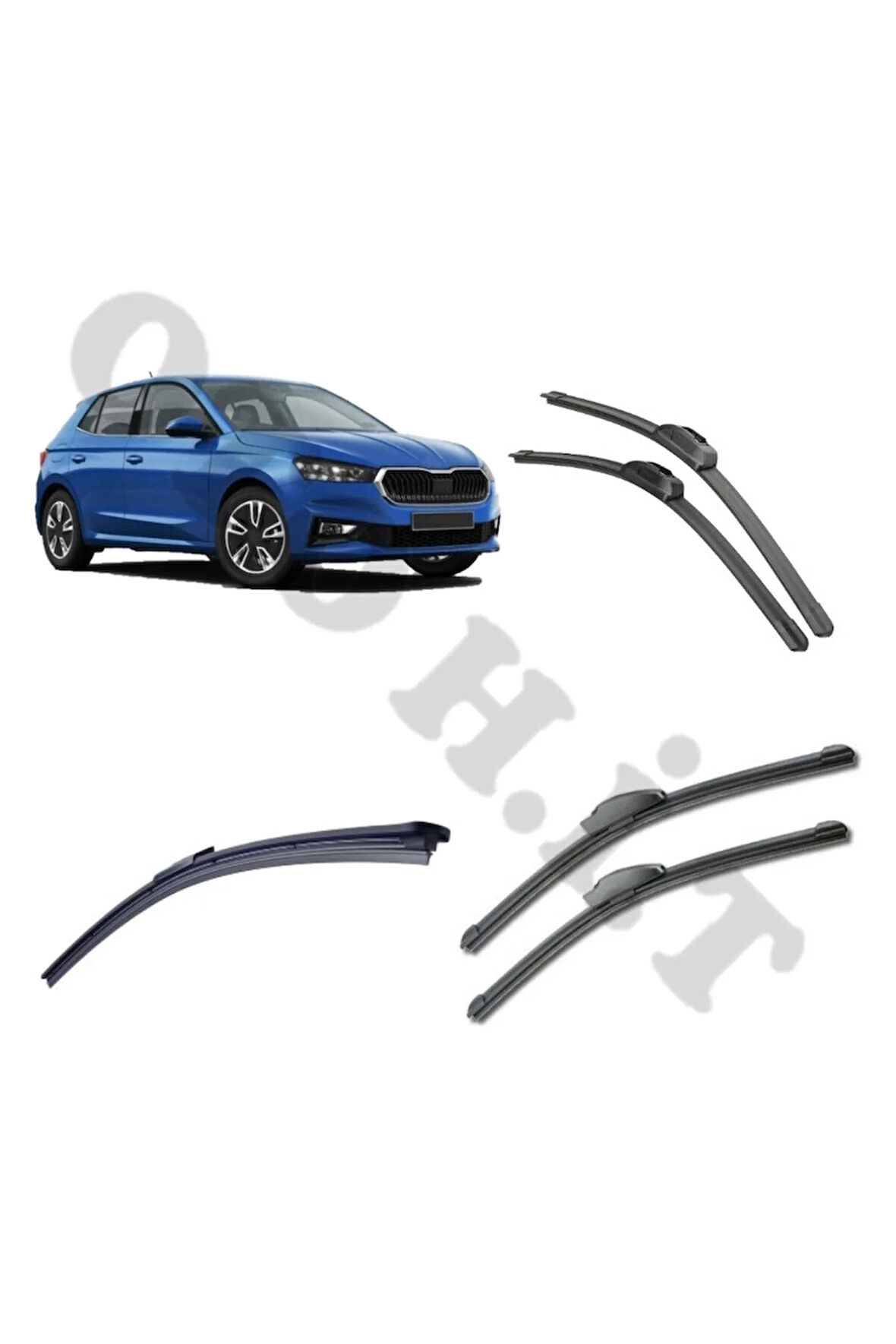 SKODA FABİA SİLECEK TAKIMI 2022-2025 ÖN CAM SİLECEĞİ