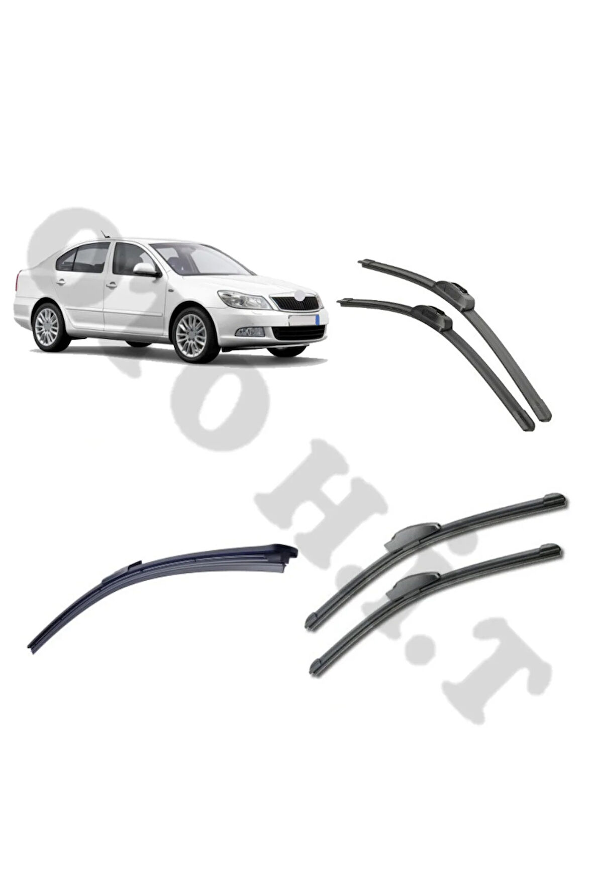 SKODA OCTAVİA SİLECEK TAKIMI 2006-2012 ÖN CAM SİLECEĞİ