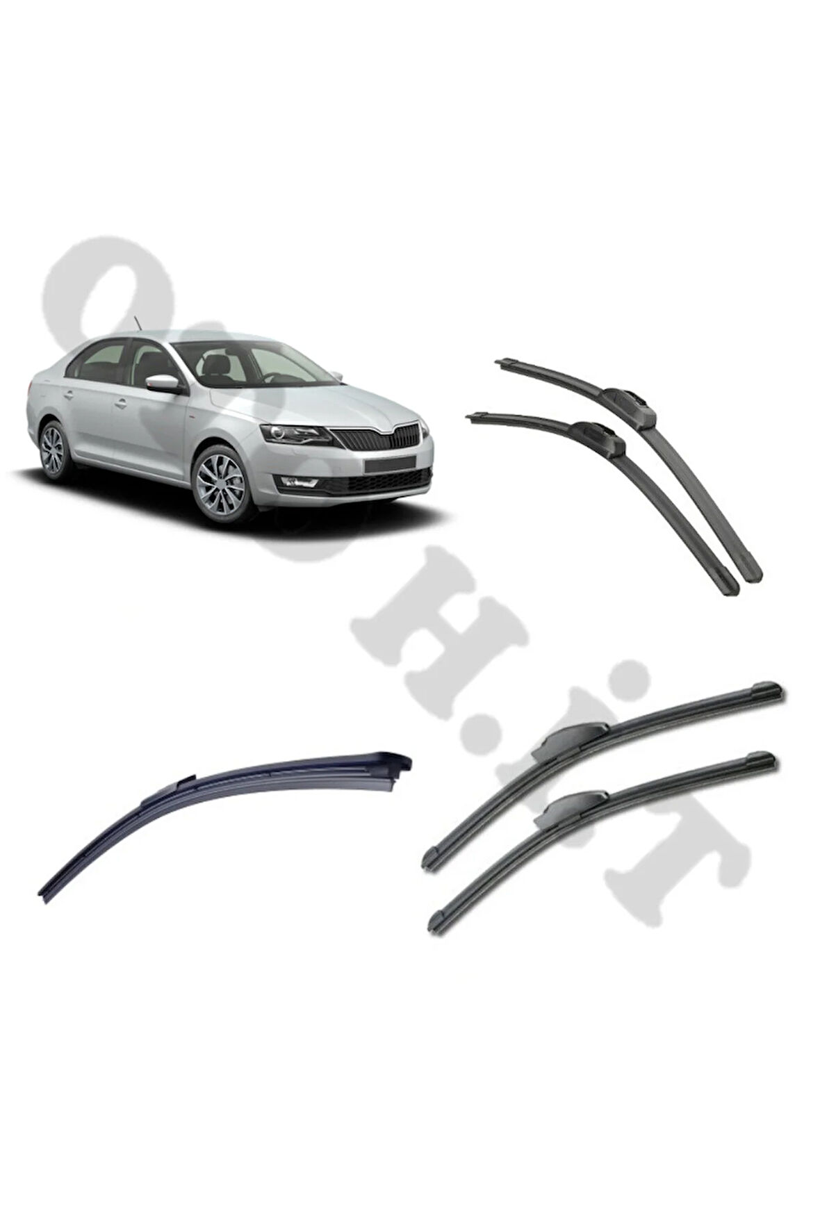 SKODA RAPİD SİLECEK TAKIMI 2012-2019 ÖN CAM SİLECEĞİ
