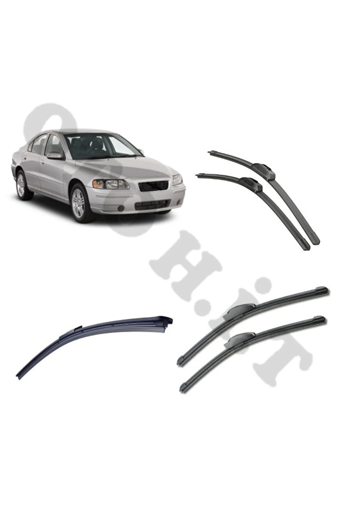 VOLVO S60 SİLECEK TAKIMI 2004-2010 ÖN CAM SİLECEĞİ