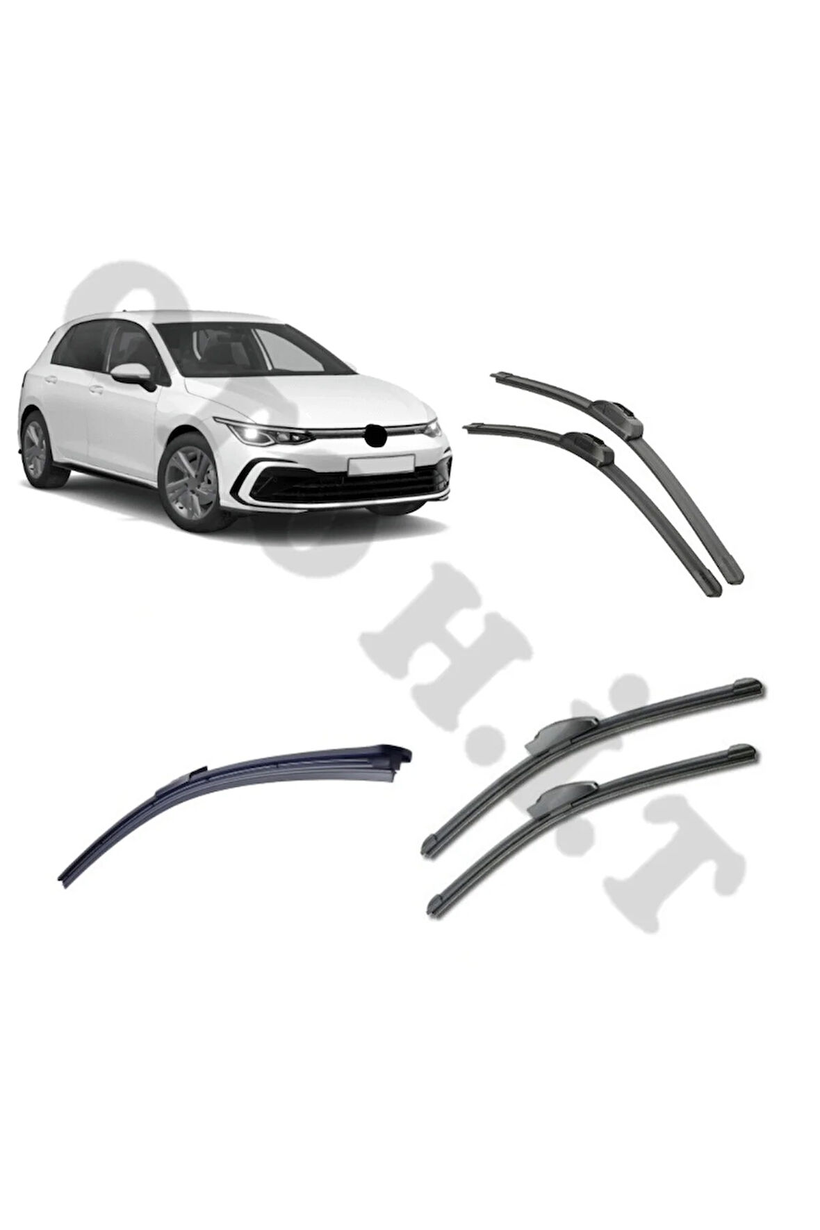 VOLKSWAGEN GOLF 8 SİLECEK TAKIMI ÖN CAM SİLECEĞİ