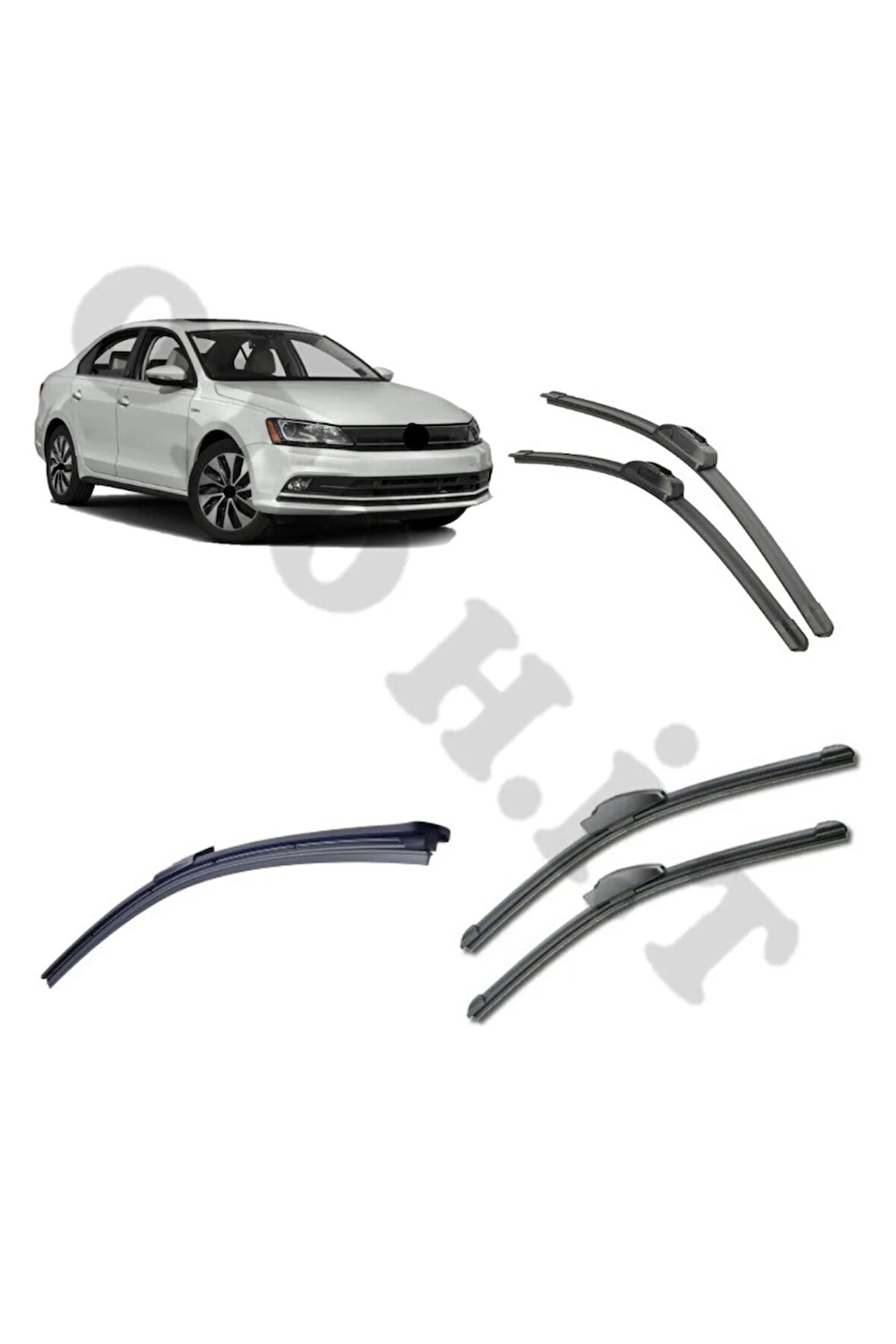 VOLKSWAGEN JETTA SİLECEK TAKIMI 2011-2019 ÖN CAM SİLECEĞİ