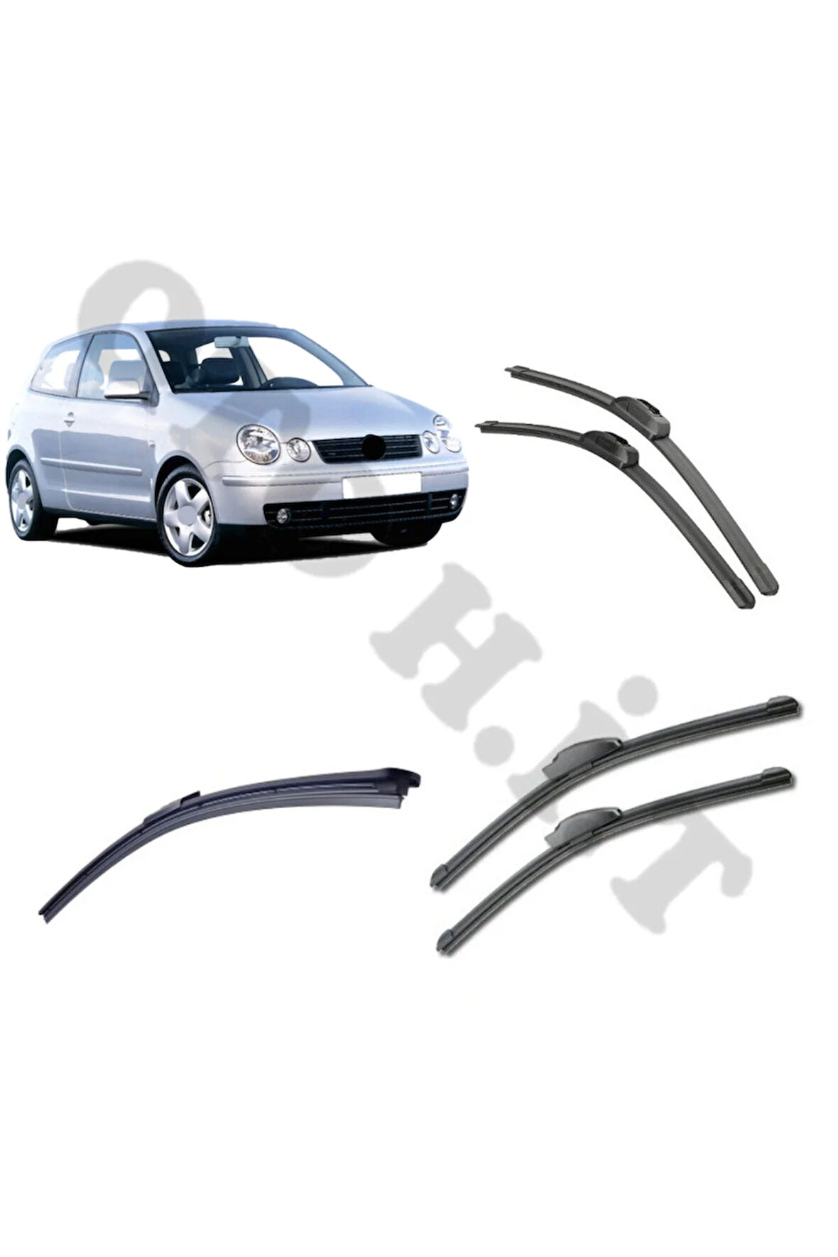 VOLKSWAGEN POLO SİLECEK TAKIMI 2003-2005 ÖN CAM SİLECEĞİ