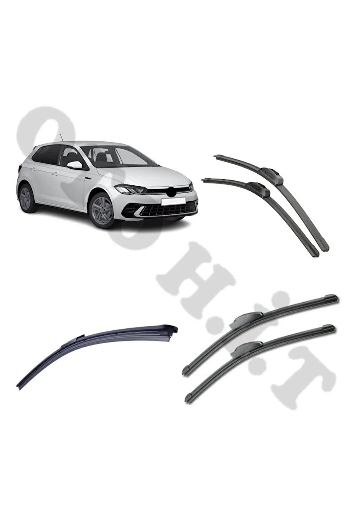 VOLKSWAGEN POLO SİLECEK TAKIMI 2018-2024 ÖN CAM SİLECEĞİ