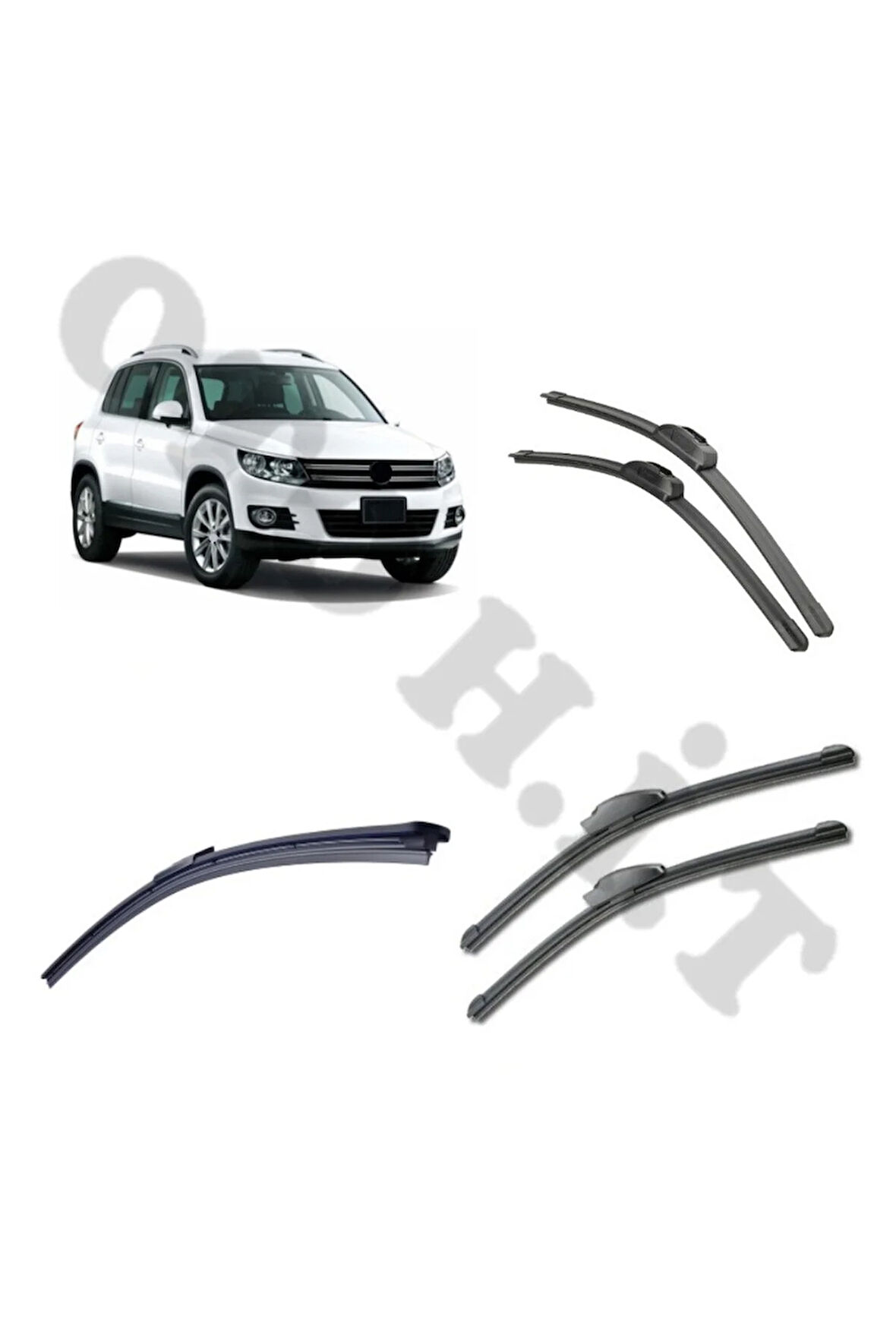 VOLKSWAGEN TİGUAN SİLECEK TAKIMI 2007-2015 ÖN CAM SİLECEĞİ