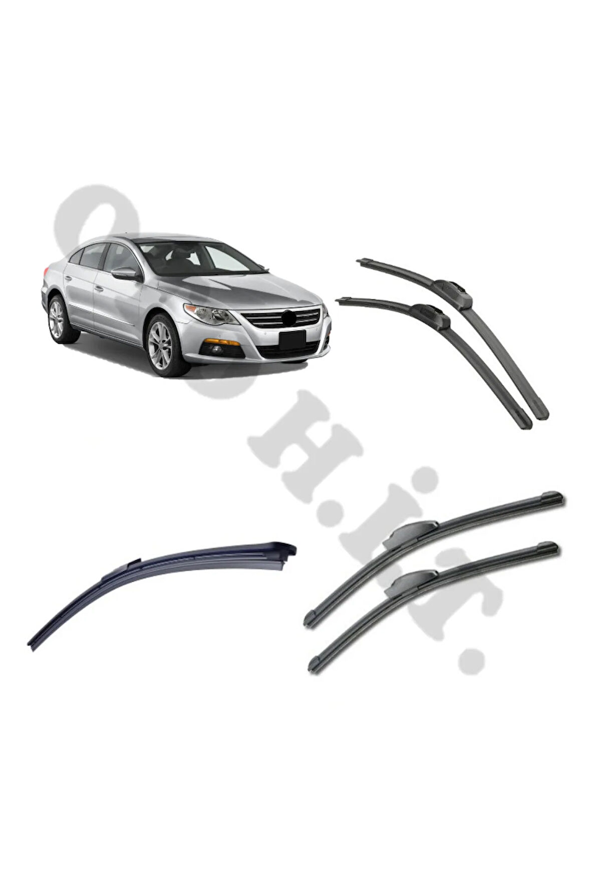 VOLKSWAGEN CC SİLECEK TAKIMI 2008-2011 ÖN CAM SİLECEĞİ