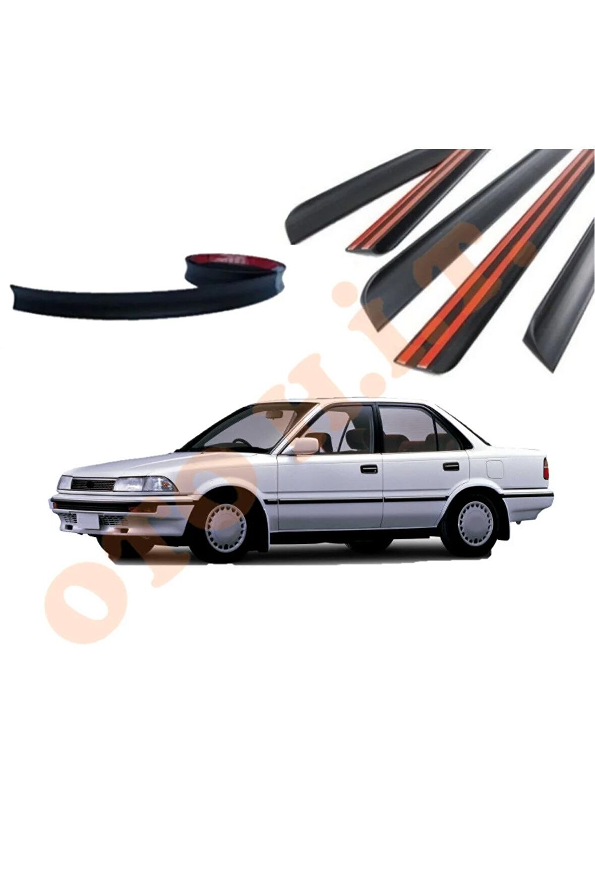 TOYOTA COROLLA 88-92 UYUMLU BAGAJ ÜSTÜ SPOİLER MAT SİYAH