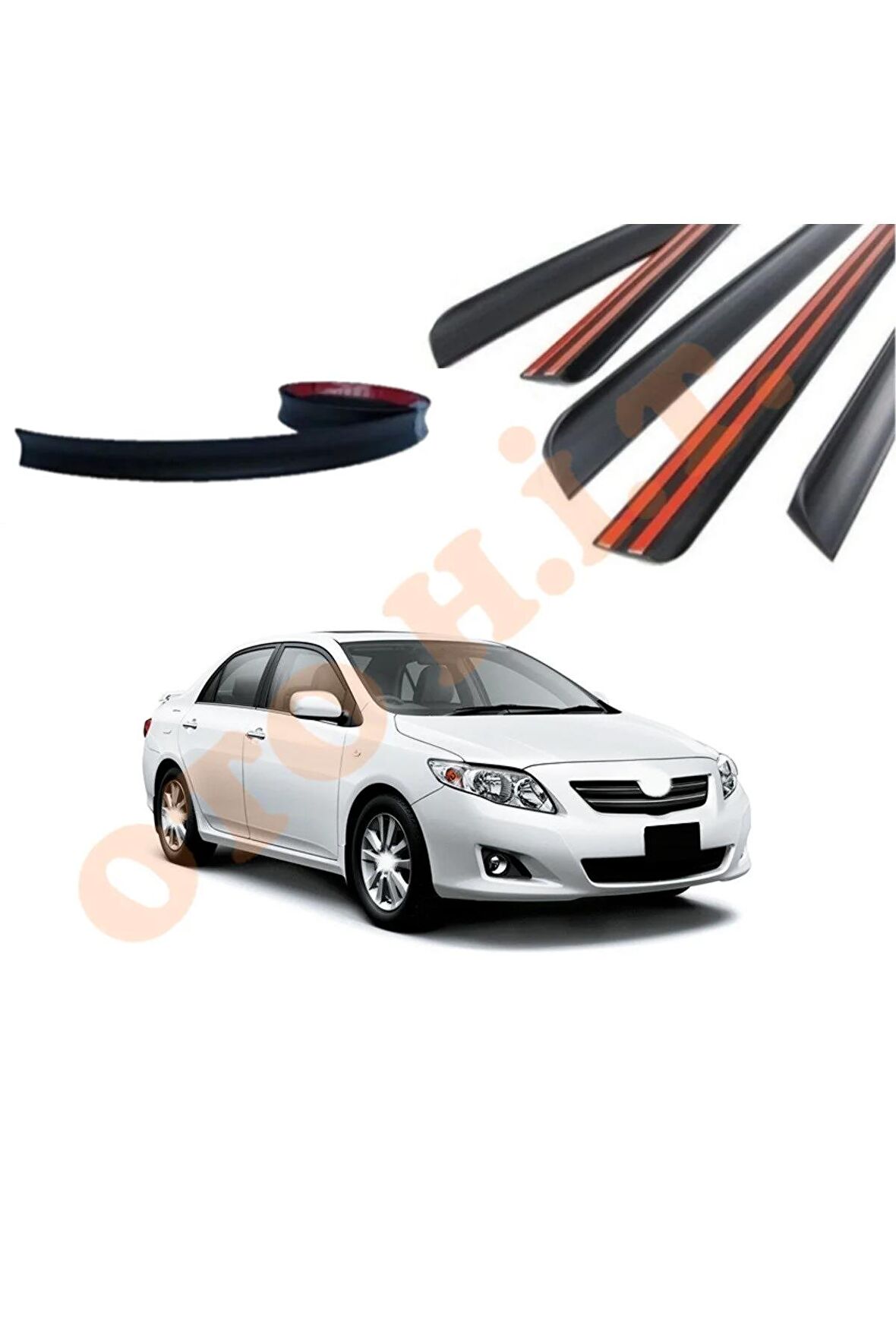 TOYOTA COROLLA 06-12 UYUMLU BAGAJ ÜSTÜ SPOİLER MAT SİYAH
