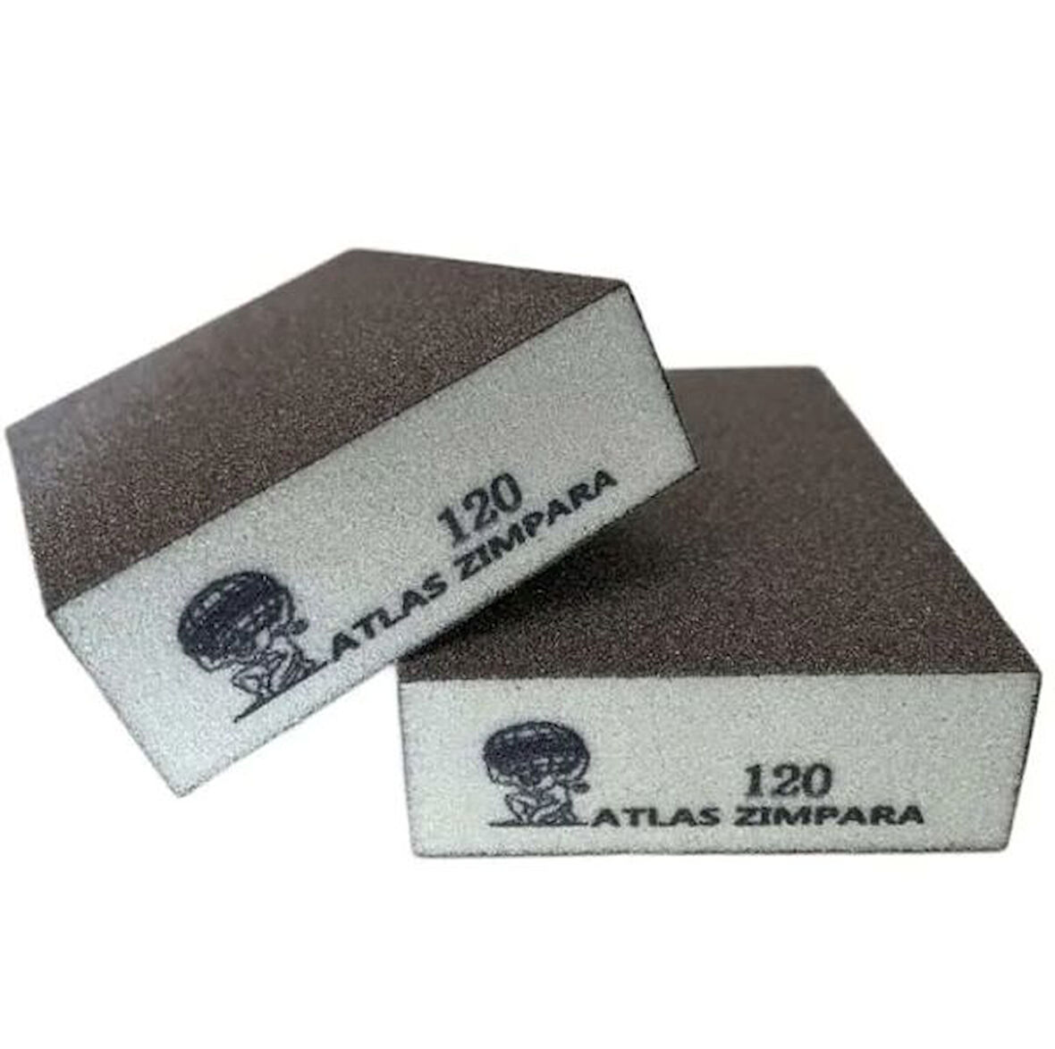 ATLAS Kübik Takoz Zımpara 92X68X26 mm 220 Kum 