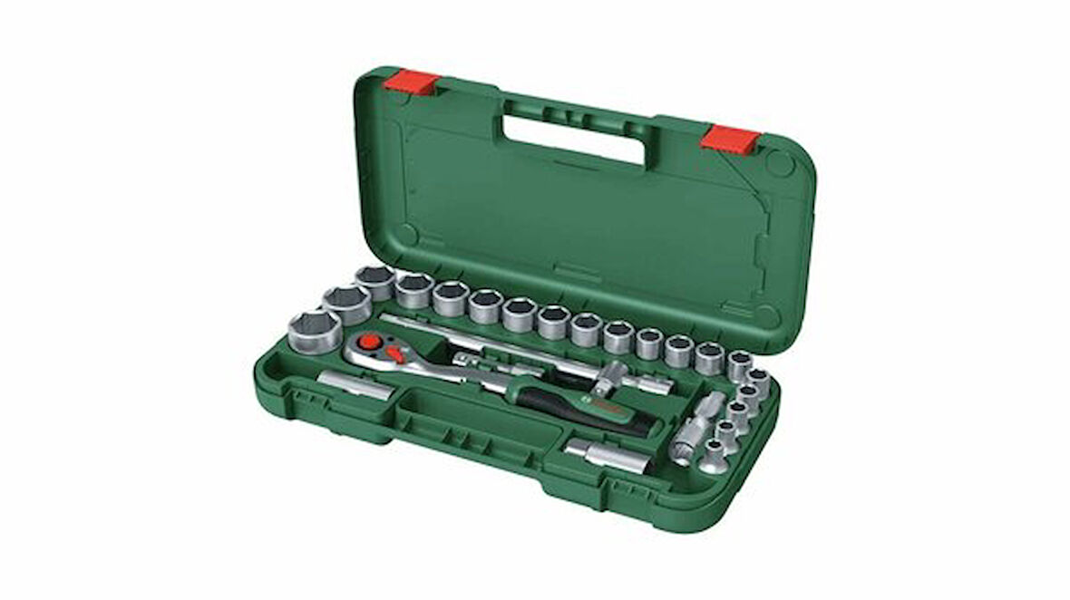 BOSCH 1600A02Z9F 1/2" Cırcırlı Somun Sıkma Seti 25 Parça 