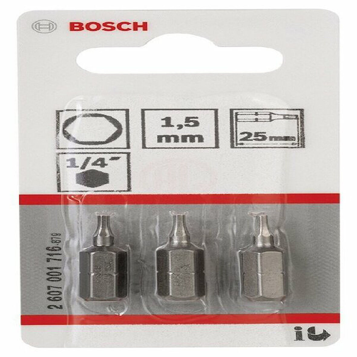 BOSCH Allen 1,5*25 mm 3'Lu 