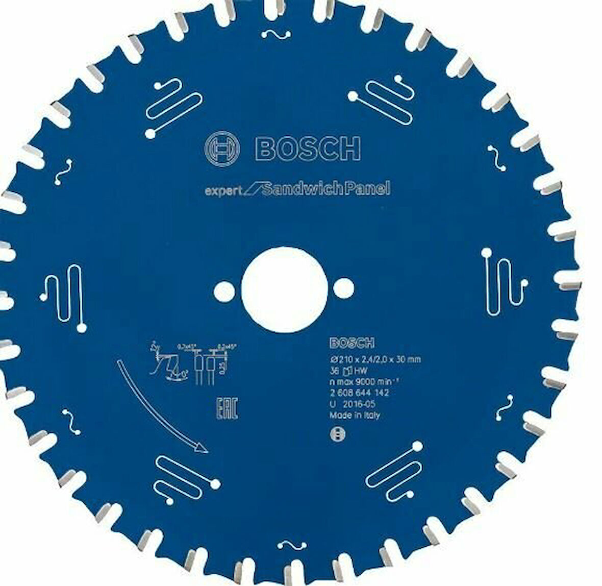 BOSCH Daire Testere Bıçağı 210*30 mm 36 Diş 