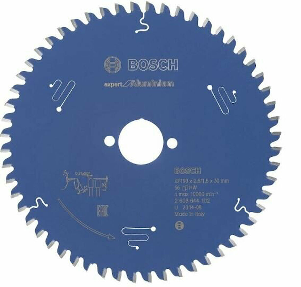 BOSCH Daire Testere Bıçağı 190*30 mm 56 Diş 