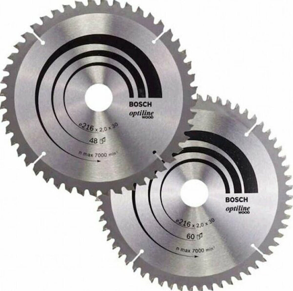 BOSCH Daire Testere Biçağı 216X30X48/80 Diş 2'Li 