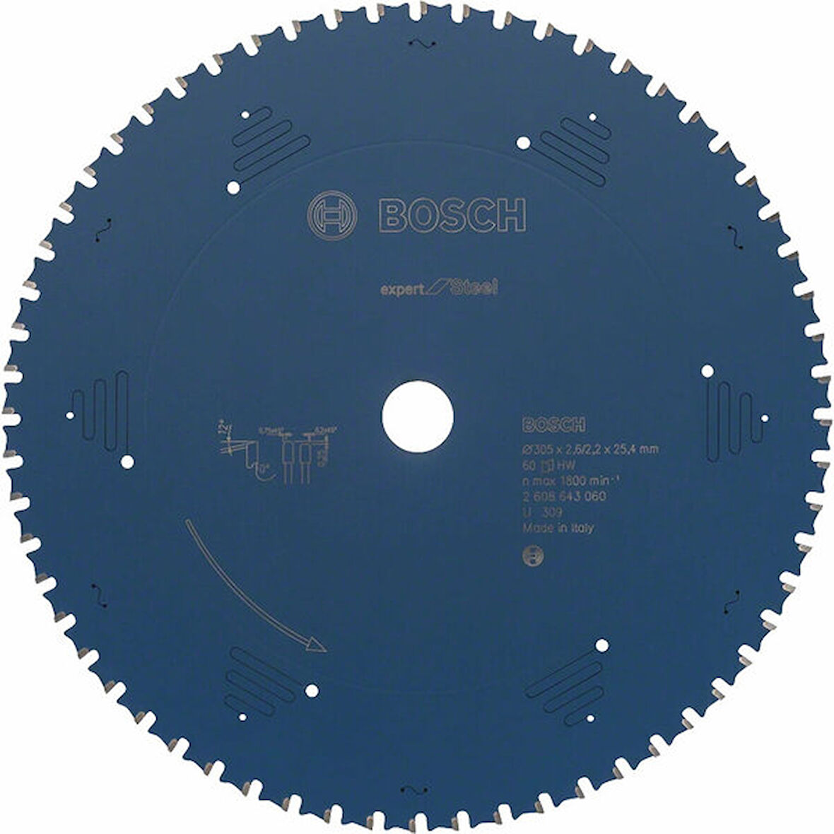 BOSCH Daire Testere Bıçağı 305*25,4 mm 80Diş 